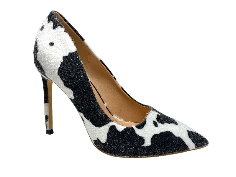 American Style Black & White Shoes Heels Stiletto Mm Couture, Size 6