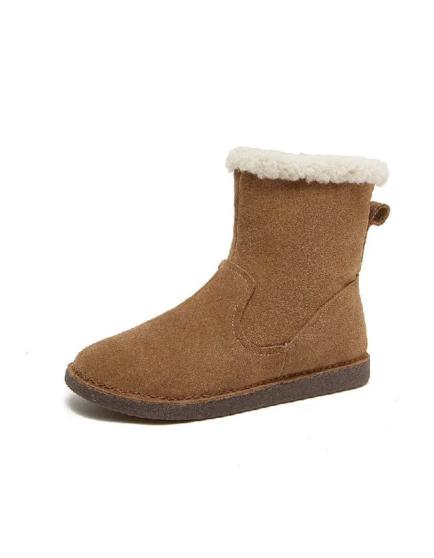 Comfortable Mind Comfortable Warm Suede Fur Boots for Winter