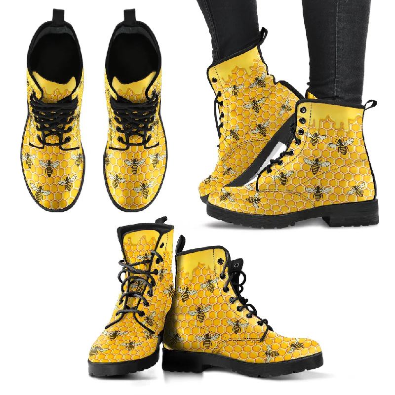 Fashion And Simplicity HONEYCOMB BEE BOOTS - FREE SHIPPING WORLDWIDE