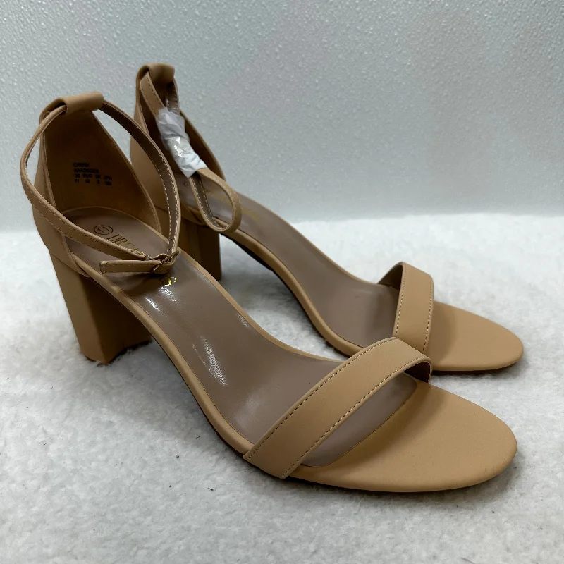 Basic Version Nude Shoes Heels Block Clothes Mentor, Size 11