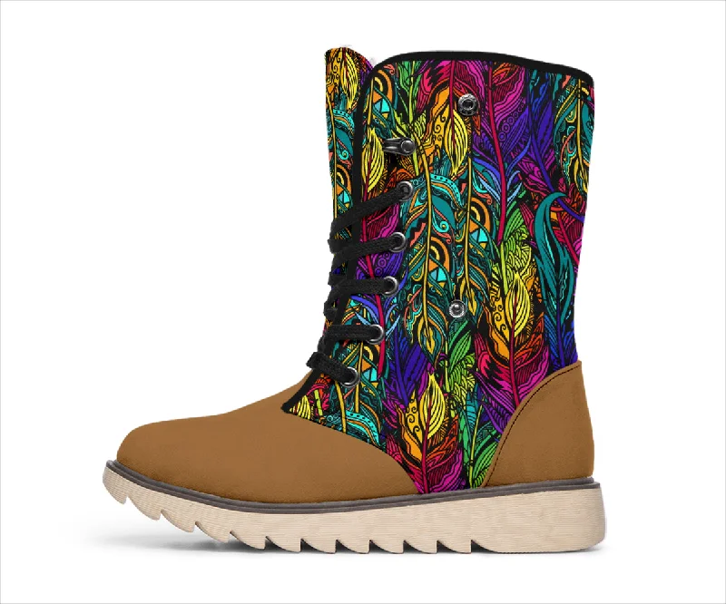 Dressing Tips Colorful Feathers Polar Boots