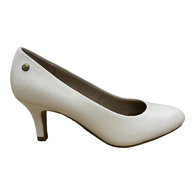 High-end Fashion Black Shoes Heels Block Life Stride, Size 6