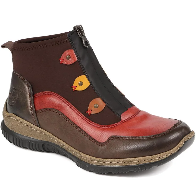 Classic Color Zip-Up Shoes - RKR38502 / 324 066