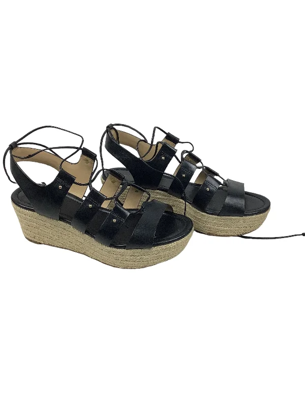 Classic Color Black Shoes Heels Block Michael By Michael Kors, Size 6