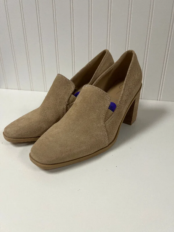 Fashion Wear Tan Shoes Heels Block Joie, Size 8.5