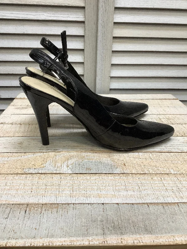 Fashion Selection Black Shoes Heels Stiletto Nine West, Size 7.5