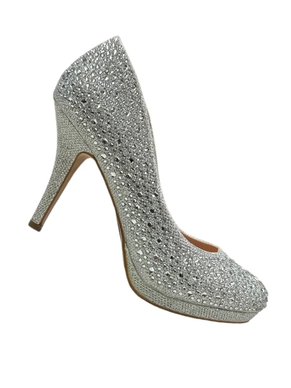 Personalized Wear Silver Shoes Heels Stiletto Cmb, Size 8.5