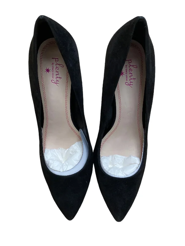 Lace Design Black Shoes Heels Stiletto Tracy Reese