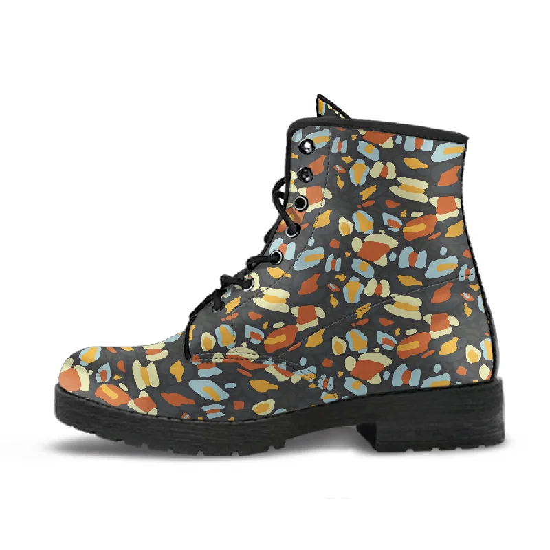 High-end Customization City Leopard Vegan Leather Boots