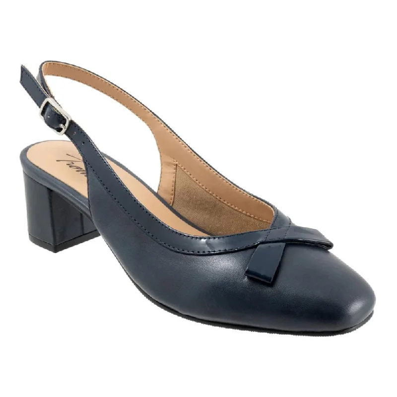 Elegant Series Trotters Dalani Navy Leather Pump (Women's)