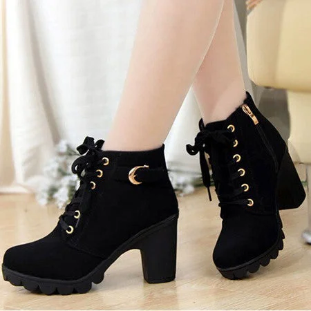 Fashion Selection Women Soft Leather Comfortable Motorcycle Boots