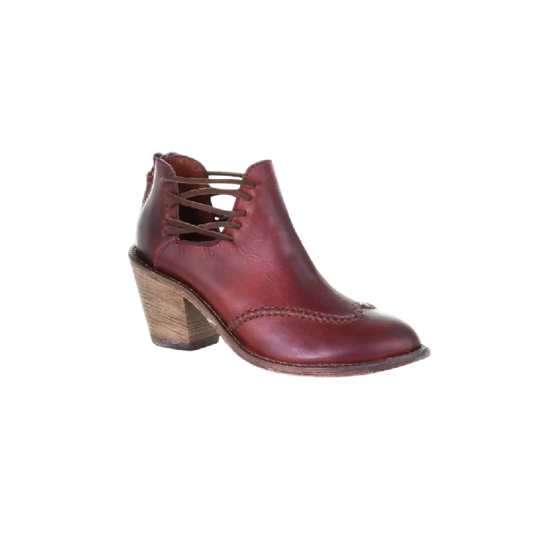 Versatile Items Corral Women's Leather Cognac Bootie