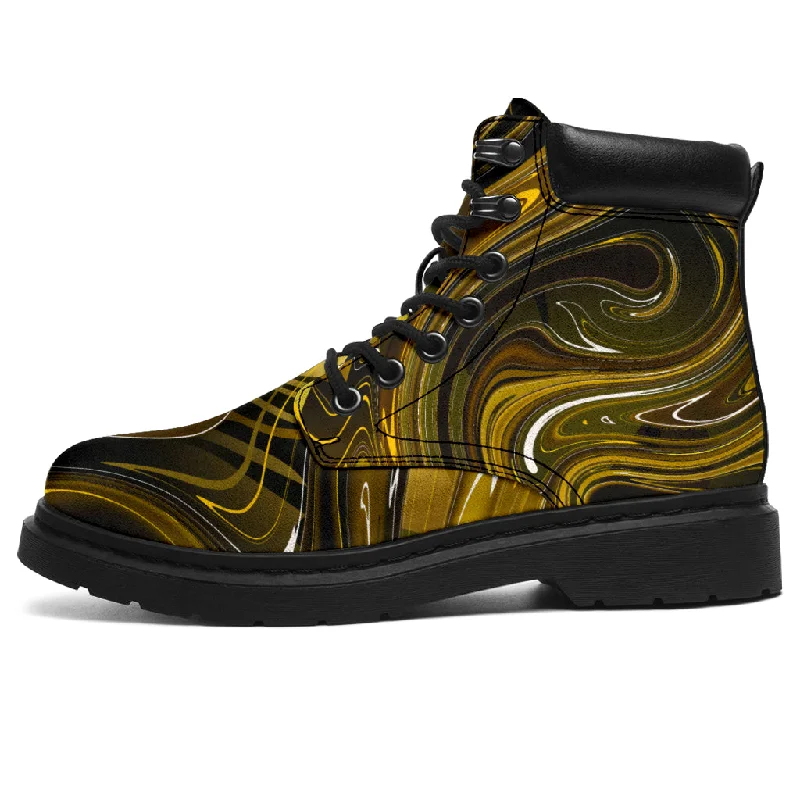 Luxury Fashion Golden Abstract - All Sseason Boots