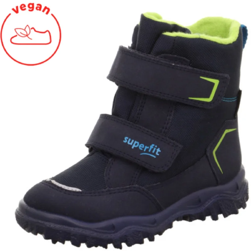 Romantic Temperament Superfit Blue/Light Green Husky Boots With Warm Lining