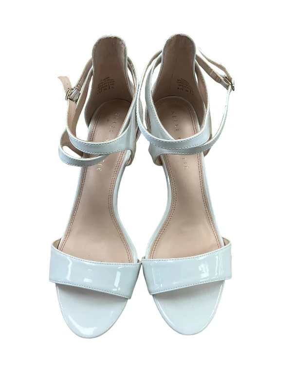 Fashion Must-have White Shoes Heels Stiletto Kelly And Katie, Size 8.5