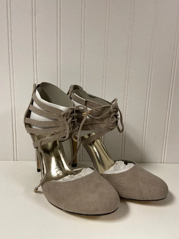 Must-have For Fashion Taupe Shoes Heels Stiletto Shoedazzle, Size 9