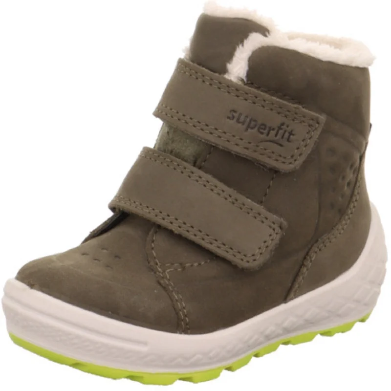Fashion Classic Superfit Green Groovy 2.0 Boots With Warm Lining