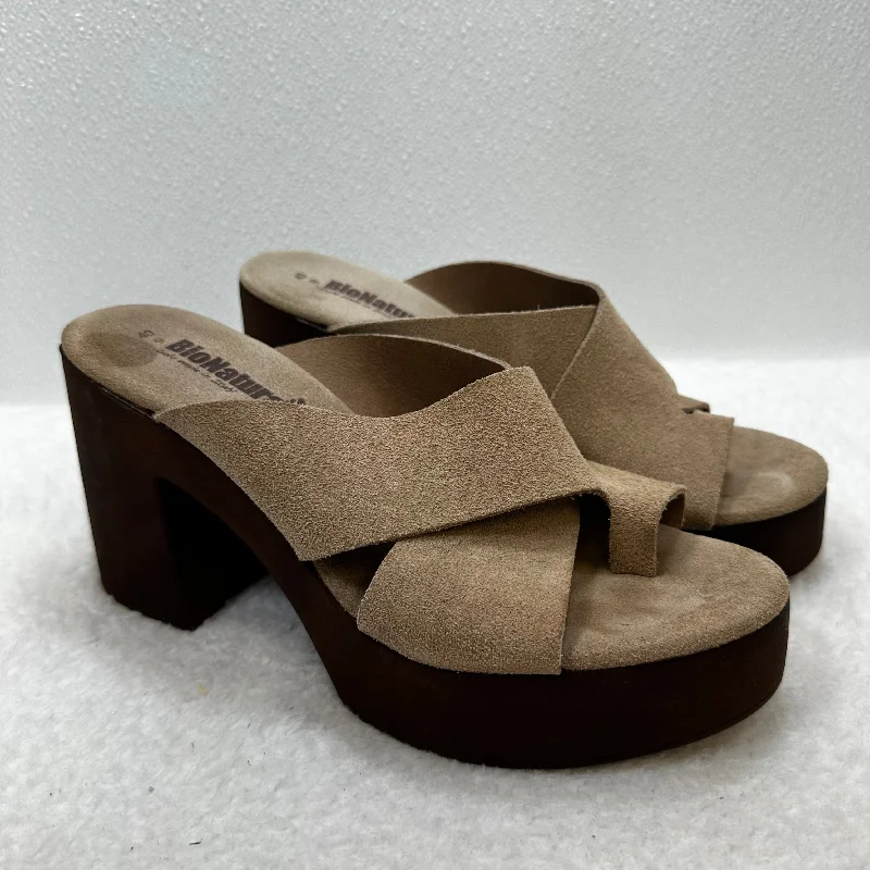 New Products Tan Shoes Heels Block Clothes Mentor, Size 9