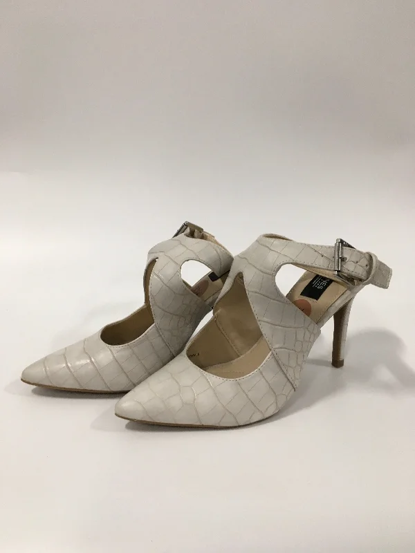 Minimal Style Snakeskin Print Shoes Heels Stiletto Jones New York, Size 7.5