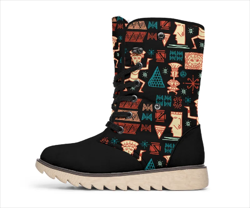 Sports Series Aztec Tribal Polar Boots