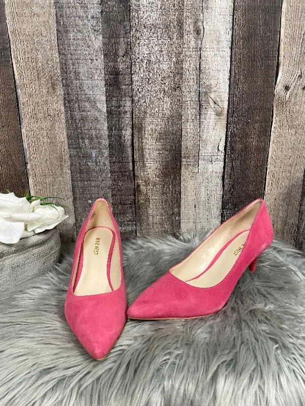 Fashion Selection Pink Shoes Heels Stiletto Nine West, Size 7
