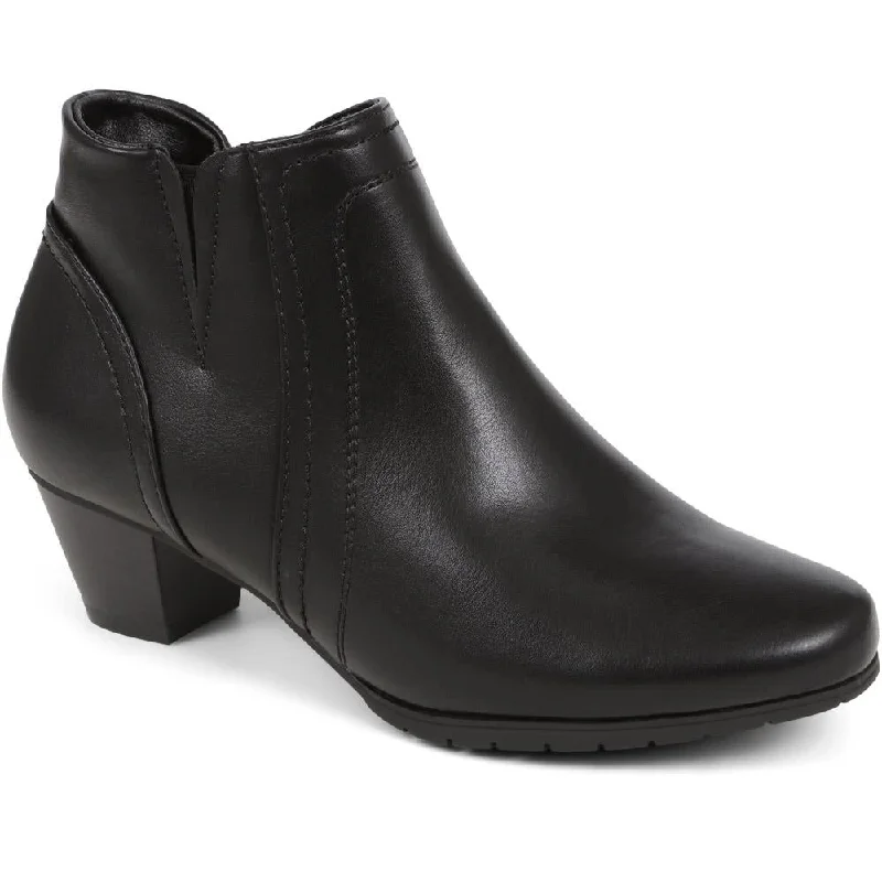 Multifunctional Style Low Heel Ankle Boots - WBINS38007 / 324 160