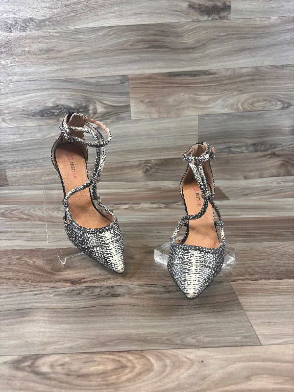 Practical Style Shoes Heels Stiletto By Just Fab  Size: 8.5