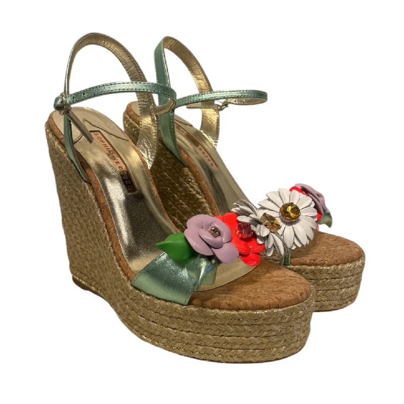 Fresh And Capable Sophia Webster/Heels/EU 40/Floral Pattern/Leather/CRM/Leather Sandal w/ Flower Toe Fresh And Capable Sophia Webster/Heels/EU 40/Floral Pattern/Leather/CRM/Leather Sandal w/ Flower Toe
