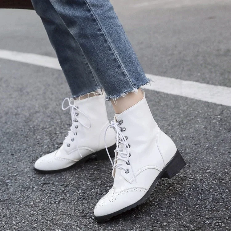 Urban Style Women's Lace Up Short Boots
