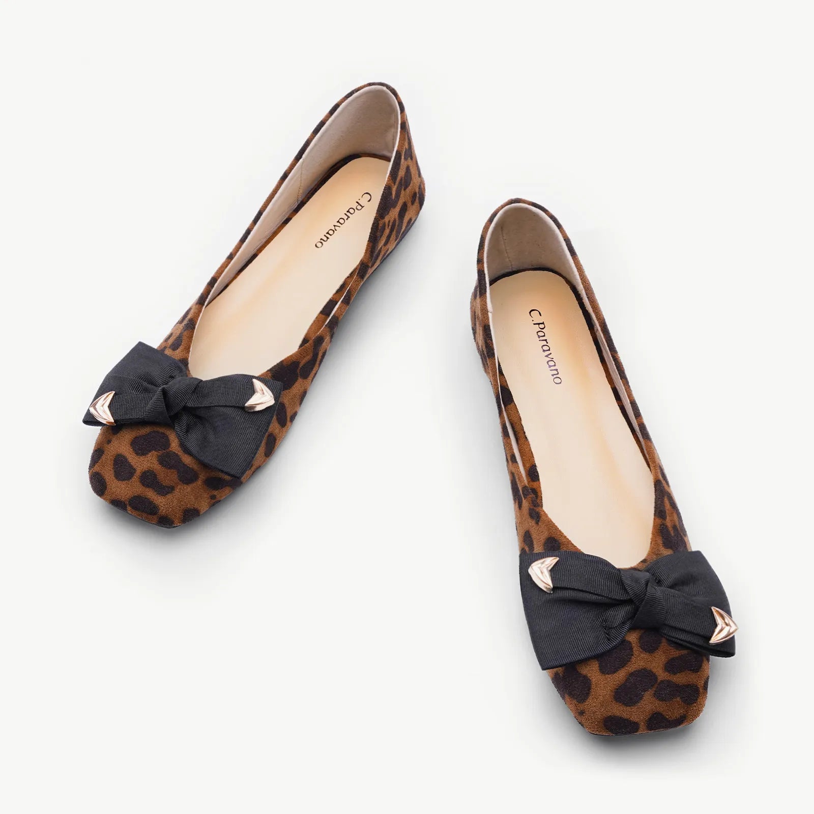 High-end Sense Metal Bow Ballerina Flats (Eva)