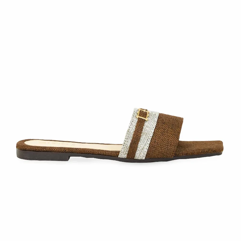 Luxury Classic Brown Casual Slipper CL1954