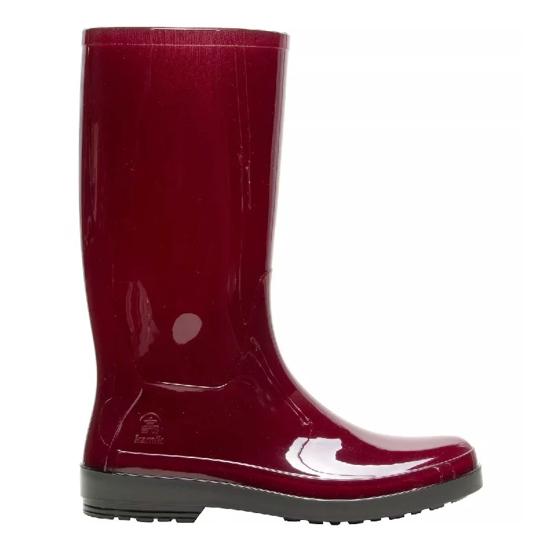 Printed Patterns Kamik Women's Heid 2i Red Rubber 11in Waterproof