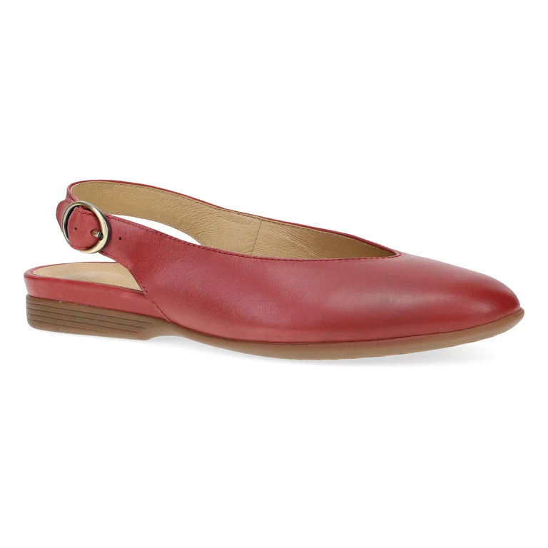 Luxury Fashion Lea Sling-Back Ballet Flat in Red
