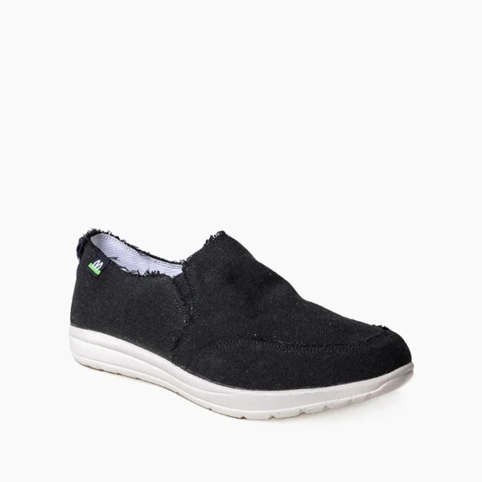 Basic Version Woman's Expanse Canvas Slip on in Black