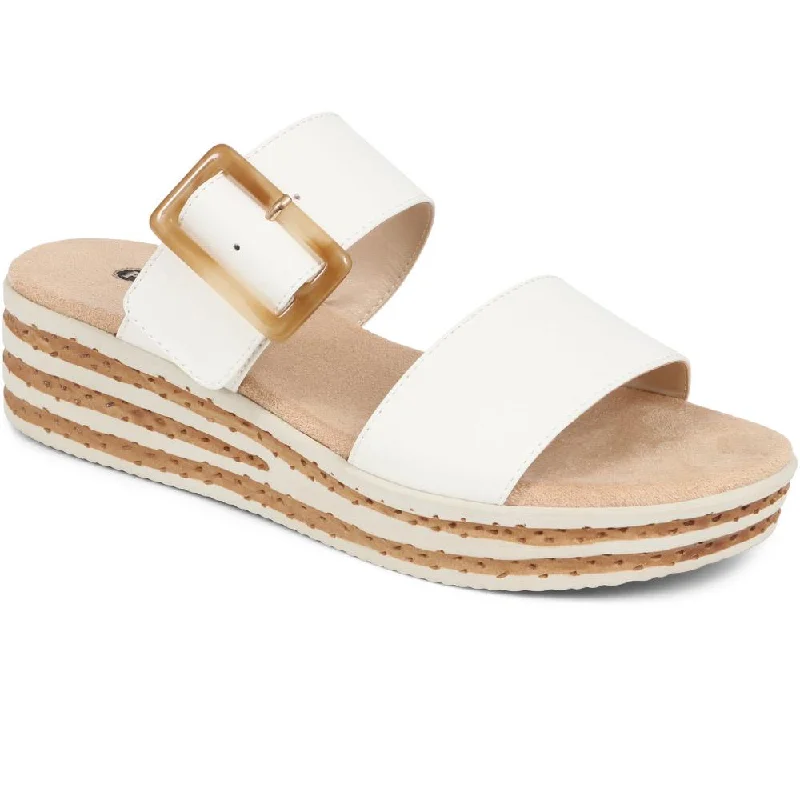 Energy Wear Slip-On Platform Mules  - WBINS39150 / 325 644 - White