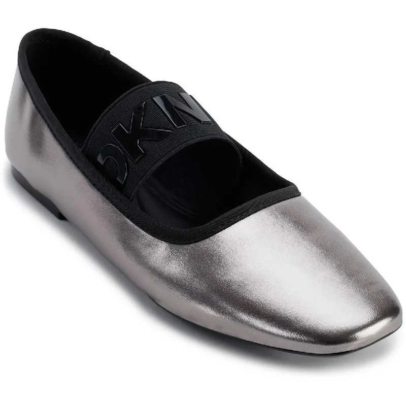 Bright Colors DKNY Womens dace Stretch Leather Ballet Flats