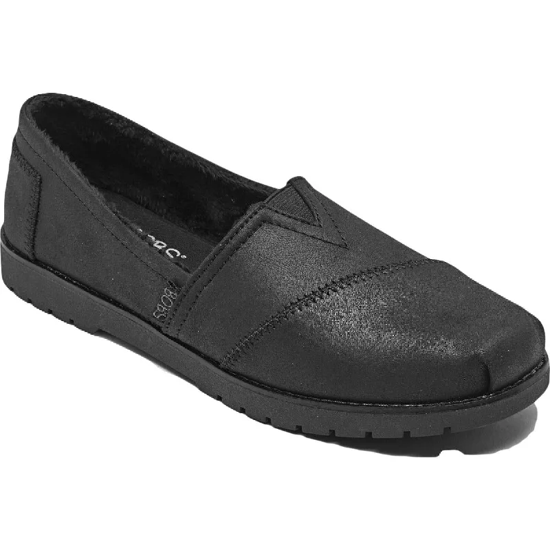 Retro Design BOBS From Skechers Womens Chill Lugs-Urban Spell Faux Fur Lined Slip On Loafers
