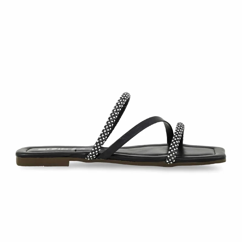 Versatile Items Black Casual Slipper For Women CL1890