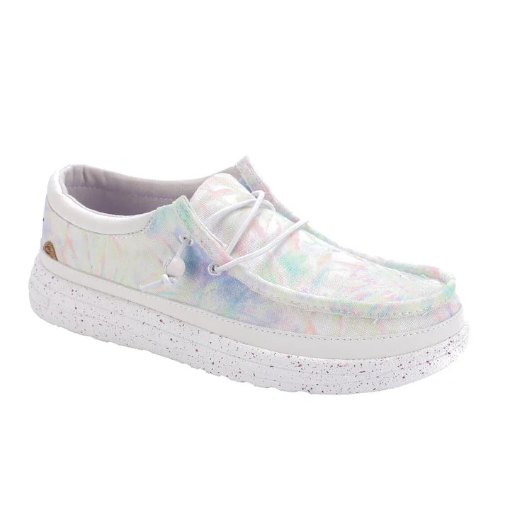 Unique Prints Maia Elastic Tie Loafer in Pastel Tie Dye CLOSEOUTS