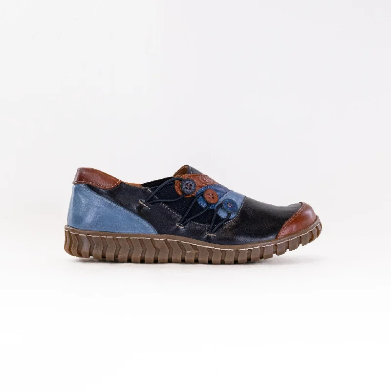 Classic Series Spring Step Neeta (Women's) - Navy Multi Leather