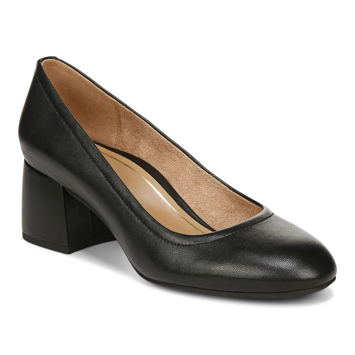 Cute Design Carmel Pump Heel in Nappa Black CLOSEOUTS