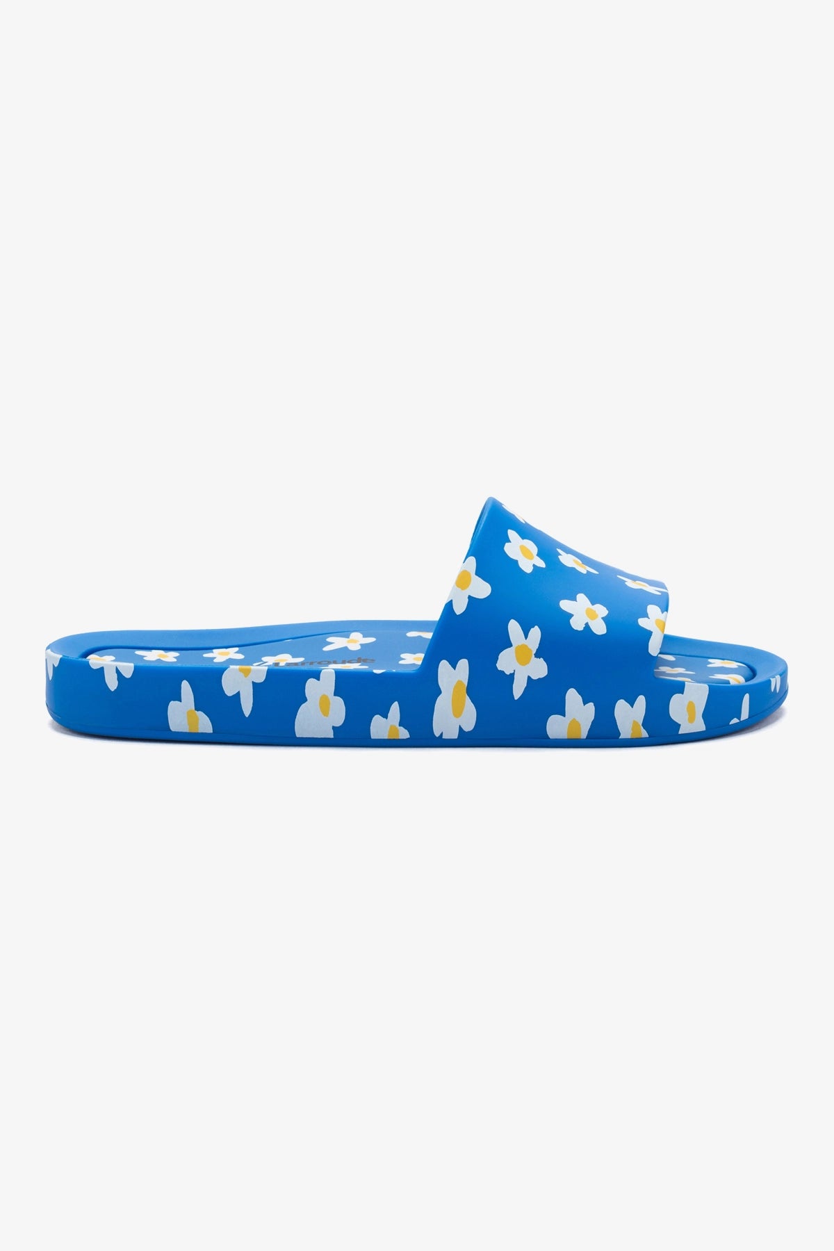 Exquisite Craftsmanship Melissa x Larroudé Pool Slide in Blue Floral Rubber