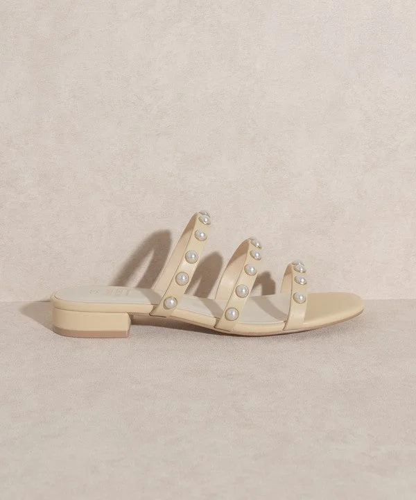 Perfect Tailoring Valerie - Pearl Flat Sandals