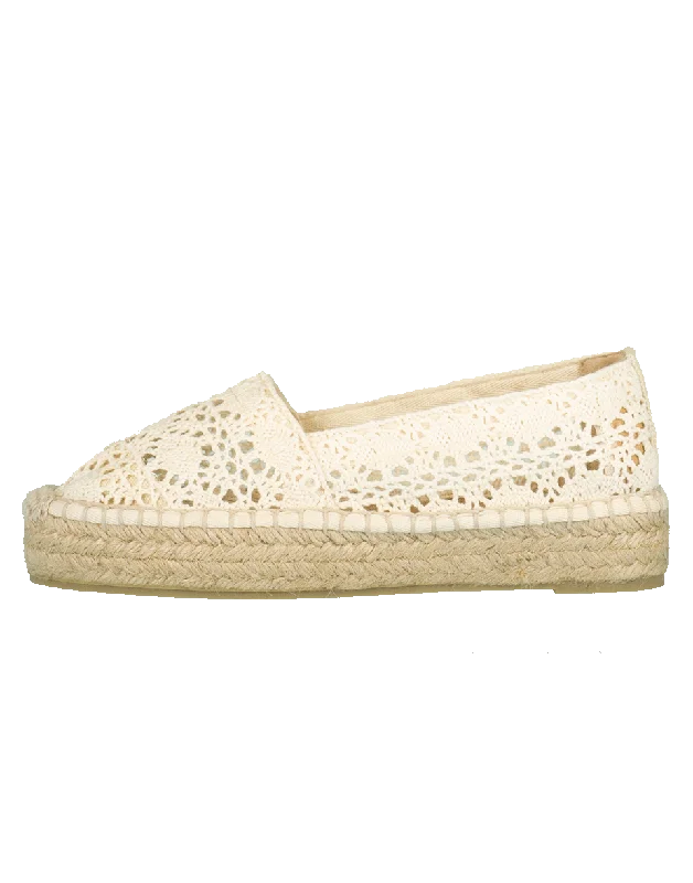 Youthful Vitality Chaplin Kenda Crochet Espadrille