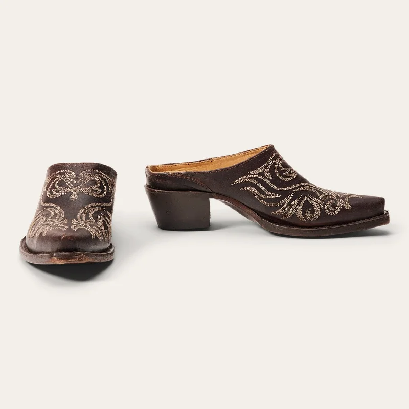 Bright Colors Adley Vintage Finished Leather Mules