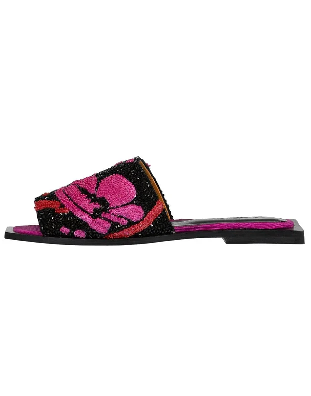 Sports Trend Beaded Flat Slipper