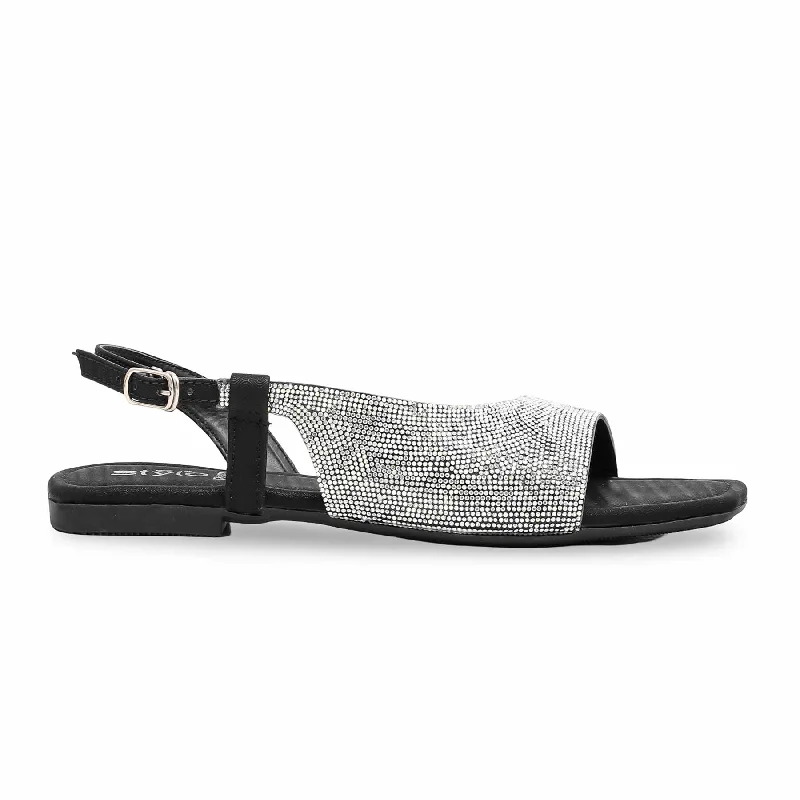 Cool Style Black Fancy Sandal FN5991