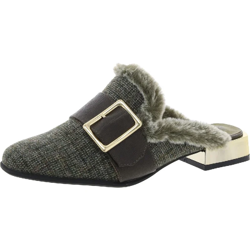 High-end Customization Bellini Womens Byfar Faux Fur Lined Knit Mules