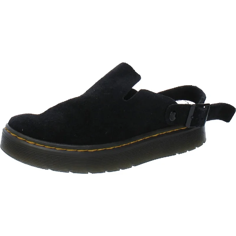 Elegant Series Dr. Martens Womens Carlson Suede Flatform Slingbacks