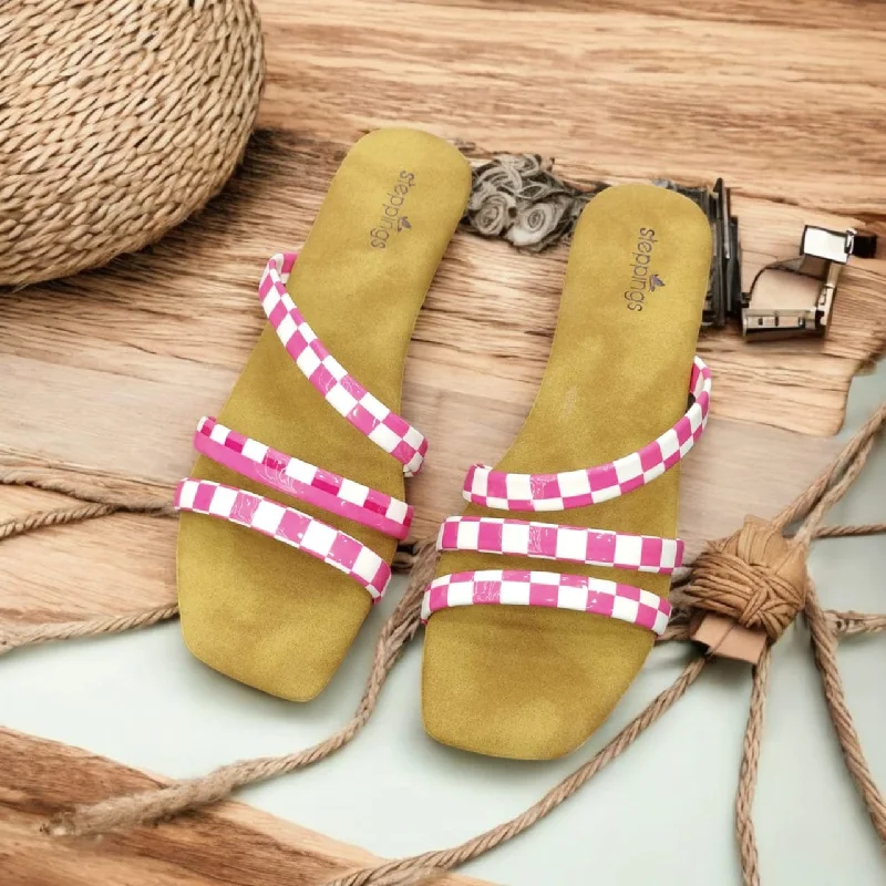 European Plan CASSIEY Stylish  Casuals Brown  pink Flat For Women
